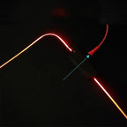 F-01 Rubber Thermal Transfer RGB Luminous Non-Slip Mouse Pad, 350x900x3mm, 350x900x4mm, 400x900x3mm, 400x900x4mm