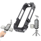 KF42730 For Insta360 One X2 Metal Camera Vertical Cage Protection Frame with Cold Shoe, For Insta360 One X-2