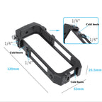 KF42730 For Insta360 One X2 Metal Camera Vertical Cage Protection Frame with Cold Shoe, For Insta360 One X-2
