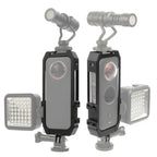 KF42730 For Insta360 One X2 Metal Camera Vertical Cage Protection Frame with Cold Shoe, For Insta360 One X-2