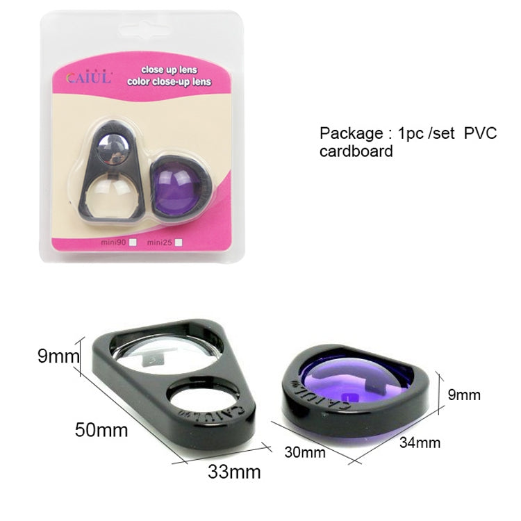 2 Sets Close Up Lens Set with Selfie Portrait Mirror + Purple Color Filter Set For FUJIFILM Instax Mini 90 Camera, For FUJIFILM Instax Mini 90