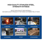 316 Stainless Steel Heavy Round Cable Bolt Yacht Bollard Shofar Pile For Boat, 100mm 4inch, 125mm 5inch, 150mm 6inch, 200mm 8inch, 250mm 10inch, 300mm 12inch