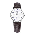 YAZOLE 299 Arabic Numerals Dial Couple Business Belt Watch, Small White Tray Brown Belt, Small Black Tray Black Belt, Small White Tray Black Belt, Small Black Tray Brown Belt, Large White Tray Black Belt, Large White Tray Red Belt                      ...