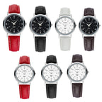 YAZOLE 281 Dual Digital Dial Simple Retro Business Couple Quartz Watch, Small Black Tray Brown Belt, Small White Tray Brown Belt, Small White Tray White Belt, Small White Tray Black Belt, Small White  Tray Red Belt, Small Black  Tray Black Belt        ...