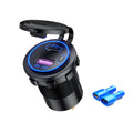 Car Motorcycle Ship Modified USB Charger Waterproof PD + QC3.0 Fast Charge, Blue Light With Terminal, Red Light With Terminal, Green Light With Terminal, Blue Light With 60cm Line, Red Light With 60cm Line, Green Light With 60cm Line