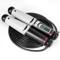 KYTO 2106B Corded Version Calorie Electronic Counting Skipping Rope Adult Fitness Timing Skipping Rope, with 2 Steel Wire Ropes (Black Gray), with Steel Wire Rope (Black Gray)