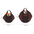 CLS Outdoor Camping Baking Sheet Bag Thickened Portable Storage Bag,, 43.5 x 37cm, 46.5 x 51cm