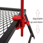 CLS Outdoor Aluminum Alloy Mini Simple Light Stand Camping Foldable Fixed Light Bracket, Inserted-type, Red, Black