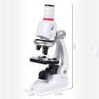 Students Scientific Experimental Equipment Biological Microscope, Style:, C2156 With Phone Holder, C2155