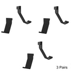 3 Pairs Headphone Handle External Side-Mounted Storage Rack For PS5, AL-P5053