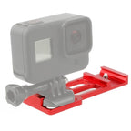 20mm Rail Side Mount For GoPro HERO9 Black / HERO8 Black /7 /6 /5 /5 Session /4 Session /4 /3+ /3 /2 /1, DJI Osmo Action, Xiaoyi And Other Action Cameras, Hunting Shot, Red, Black