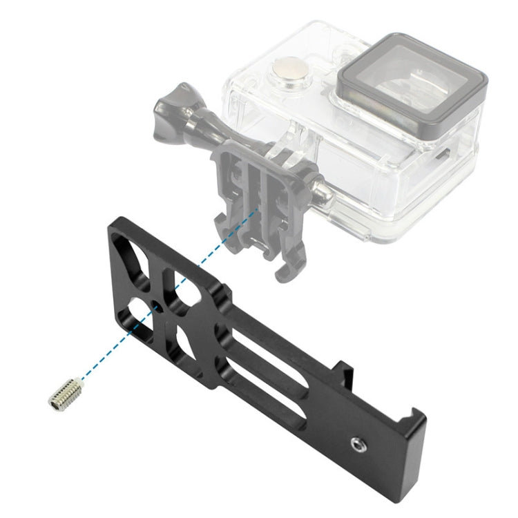 20mm Rail Side Mount For GoPro HERO9 Black / HERO8 Black /7 /6 /5 /5 Session /4 Session /4 /3+ /3 /2 /1, DJI Osmo Action, Xiaoyi And Other Action Cameras, Hunting Shot, Red, Black