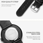 YAZOLE Simple Fashion Quartz Couple Watch, 521 Black Shell Black Tray Black Belt, 521 Black Shell Black Tray Brown Belt, 521 Silver Shell White Tray Black Belt, 521 Silver Shell White Tray BrownBelt, 523 Black Shell Black Tray Black Belt               ...