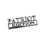 2 PCS Patriot Edition Metal Leaf Board Car Stickers Back Tail Box Label, PATRIOT