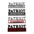 2 PCS Patriot Edition Metal Leaf Board Car Stickers Back Tail Box Label, PATRIOT