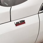 2 PCS Car Metal Leaf Board Label Less White Edition Modified Body Labeling, Less White