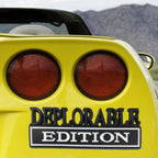 2 PCS Car Modified Metal Car Standard DEPLORABLE Edition Car Stickers, DEPLORABLE