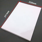 100 Sheets A4 Non-Adhesive Print Paper Blank Writing Adhesive Laser Inkjet Print Label Paper, Glossy, Matte