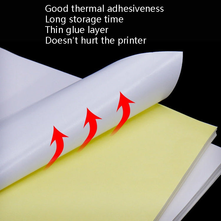 100 Sheets A4 Non-Adhesive Print Paper Blank Writing Adhesive Laser Inkjet Print Label Paper, Glossy, Matte