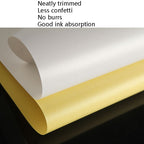 100 Sheets A4 Non-Adhesive Print Paper Blank Writing Adhesive Laser Inkjet Print Label Paper, Glossy, Matte