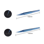 Kaisi Titanium Alloy Tweezers Repair Fingerprint Fly Line Phone Motherboard Precise Antimagnetic Electronics Tweezers, Kaisi BT-15, Kaisi Straight BT-11
