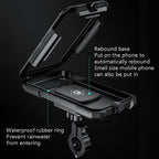 Kewig Bicycle Motorcycle Waterproof Box Mobile Phone Bracket Riding Touch Mobile Phone Fixed Seat, Small Handlebar Installation, Large Handlebar Installation