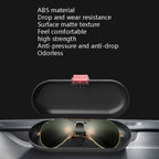Car Glasses Case Multi-Function Automobile Inner Visor Storage Card, Back Single Snap Black, Back Single Snap White