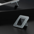 Oatsbasf 03321 Notebook Computer Invisible Height Increase Bracket Desktop Folding Storage Radiator, Gray, Silver