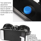 Car Fan Portable Mini Adjustable Car Double-Headed Electric Fan, USB Universal, 12V Cigarette Lighter, 24V Cigarette Lighter