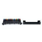Modified Electric Car 15-Way Fuse Bottom Seat With Copper Terminal Insurance Plug-In Relay, 15-Way Fuse Bottom Seat