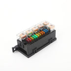 Car Modified 11-Way Fuse With 6-Way Relay Car Machine Cabin Link Inner Cassette Seat, 11-Way Fuse
