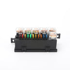 Car Modified 11-Way Fuse With 6-Way Relay Car Machine Cabin Link Inner Cassette Seat, 11-Way Fuse