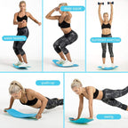 ABS Twist Fitness Balance Board Abdomen Leg Swing Exercise Board Yoga Balance Board, ABS Balance Board (Blue), ABS Balance Board (Green), ABS Balance Board (Black), ABS Balance Board (Orange), ABS Balance Board(Purple), ABS Balance Board(Blue + Blue Ro...
