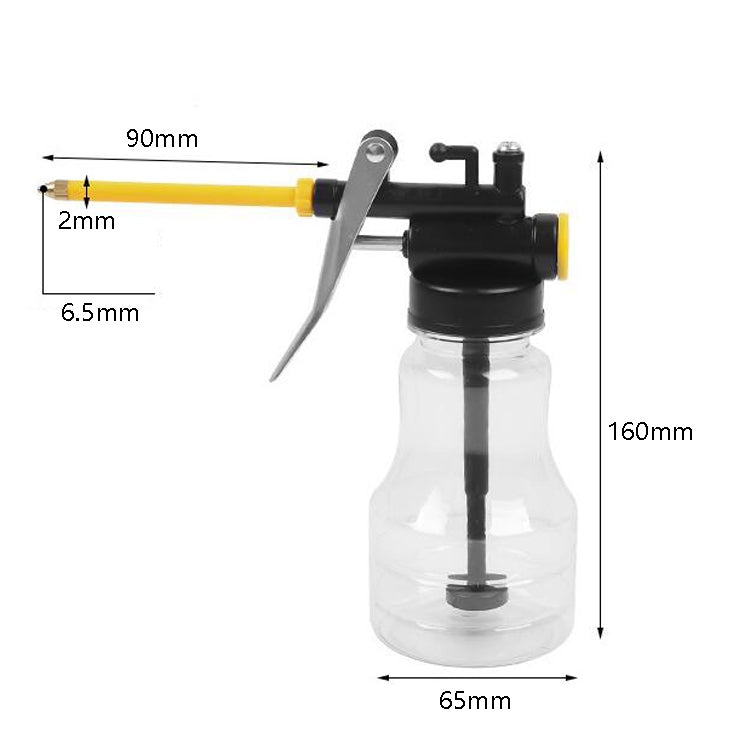 4 PCS CY-0085 Home Long Mouth Injection Device Machine Oil Pot Manual Lubrication Gear Oil Filler, Style:, Transparent 250ml, Metal 300ml, Metal 500ml