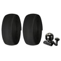 WEST BIKING YP1602782 Bicycle Bells With Supernouncing EVA Back Rubber Band Bell Combination Set, Black Tape + Black Bell, Red Tape + Black Bell, Colored Tape + Black Bell, White Black Gray Tape + Black Bell