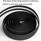 WEST BIKING YP1602782 Bicycle Bells With Supernouncing EVA Back Rubber Band Bell Combination Set, Black Tape + Black Bell, Red Tape + Black Bell, Colored Tape + Black Bell, White Black Gray Tape + Black Bell