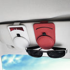 538 Car Glasses Clip Car Sun Visor Card Storage Clip, Black, Red, Gray, Beige, Brown