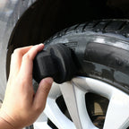 Hand-Grabbing Waves High Density Car Tire Wax Sponge Leather Wax Sponge, Specification:, Small, Large