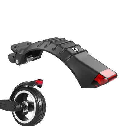 For 5 inch / 5.5 inch / 6.5 inch Electric Scooter Carbon Fiber Aluminum Alloy Rear Fender with LED Tail Light