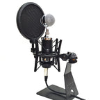 Microphone Shockproof Bracket Condenser Microphone Blowout Cover Set, SH-101