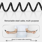 WEST BIKING YP0705063 Bicycle Lock Motorcycle Helmet Lock Anti-Theft Password Cable Lock, WEST BIKING YP0705063