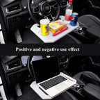 Car Multi-Purpose Steering Wheel Card Table Car Computer Bracket Chair Back Bracket Small Table Shelf Rack, Upgrade Black, Upgrade Gray