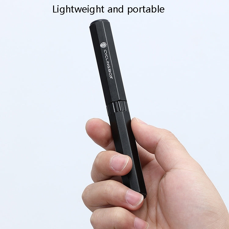 CYCLINGBOX Bicycle Repair Tool Portable Emergency Tire Strip Maintenance Tire Rod, Black, Titanium Color