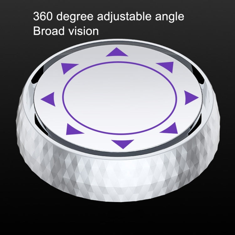 Repeated Disassembly Absorbing Car Back Vision Reversing Small Round Mirrors, Color:, Black, Silver