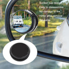 Repeated Disassembly Absorbing Car Back Vision Reversing Small Round Mirrors, Color:, Black, Silver