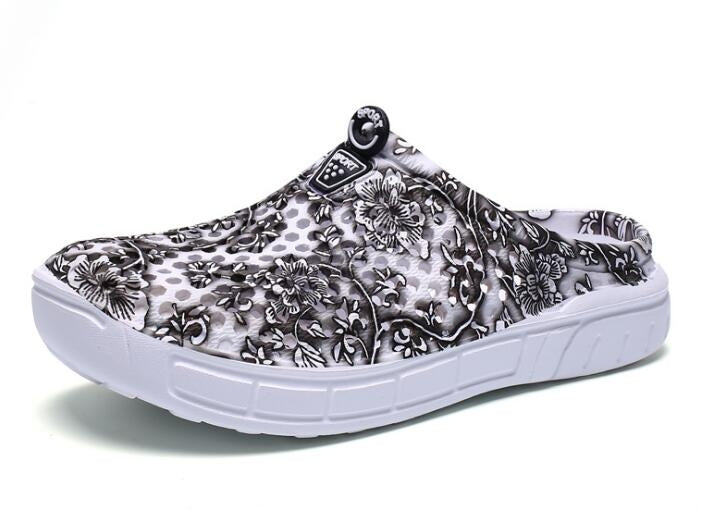 Hollow Hole Shoes Light and Breathable Home Half Slippers Beach Shoes for Women, 36, 37, 38, 39, 40, 41