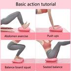 Home Fitness Yoga Balance Inflatable Foot Pad Aerobic Step Training Leg Relaxation Massage Pad, Yoga Inflatable Massage Pad (Blue), Yoga Inflatable Massage Pad (Pink)