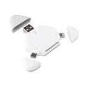 LCOP 5 in 1 Triangle Mobile Phone Computer Card Reader OTG Card Reader, 5 in 1 OTG Card Reader