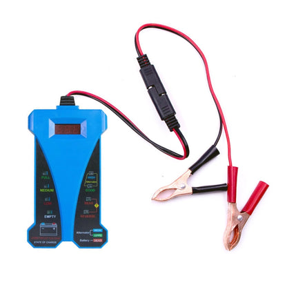 805A 12V Three-In-One Battery Tester Digital Display Tester, Blue, 12V