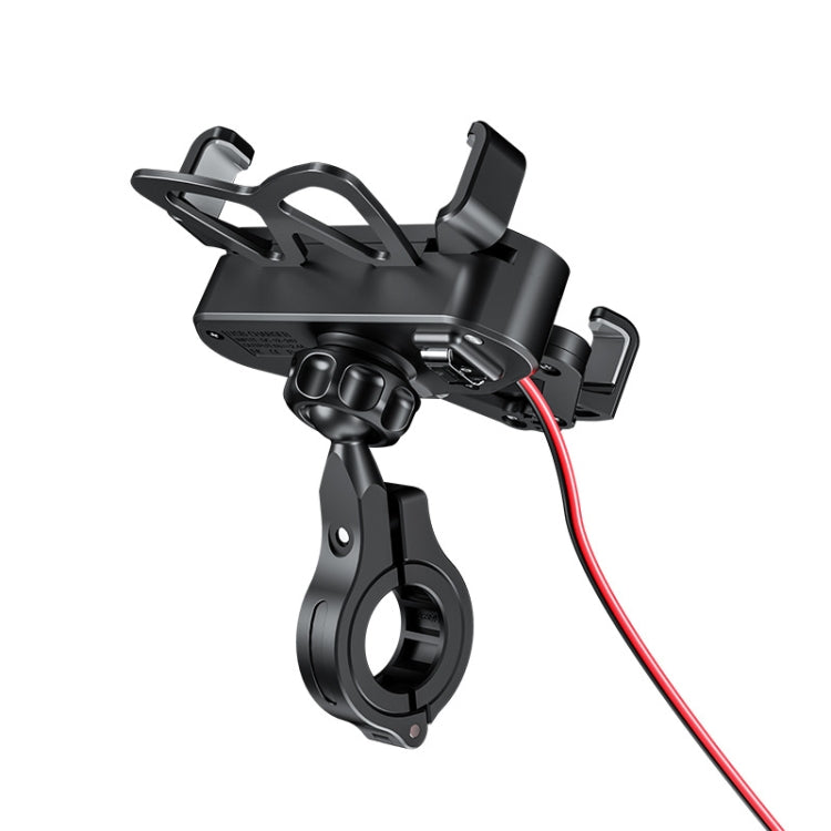 Kewig Motorcycle Electric Car Mobile Phone Navigation Waterproof Bracket, M10 2.4A Charging Version, M10-S